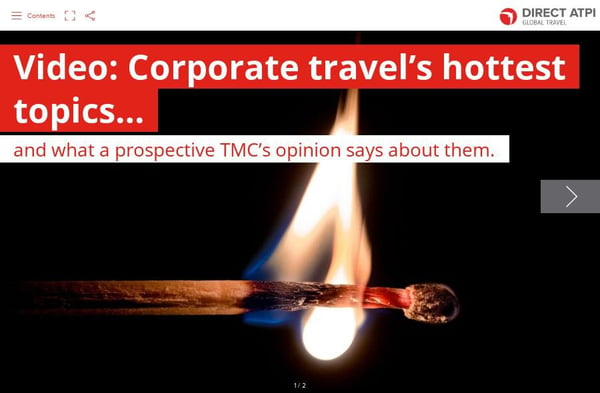 [Video] Corporate travel’s hottest topics…