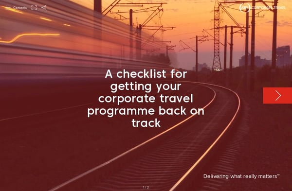 A checklist for getting your corporate travel programme back on track