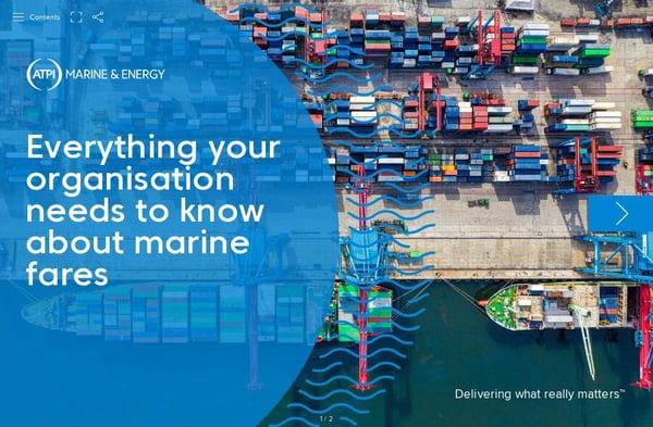 Everything your organisation needs to know about marine fares