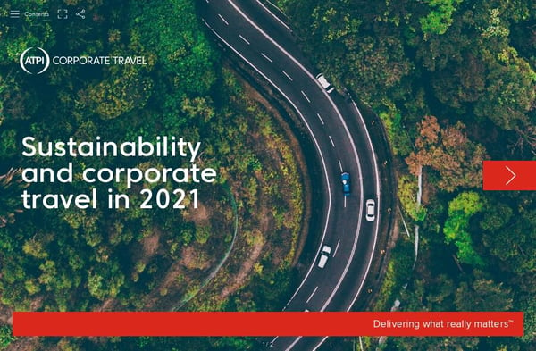 Sustainability and corporate travel in 2021